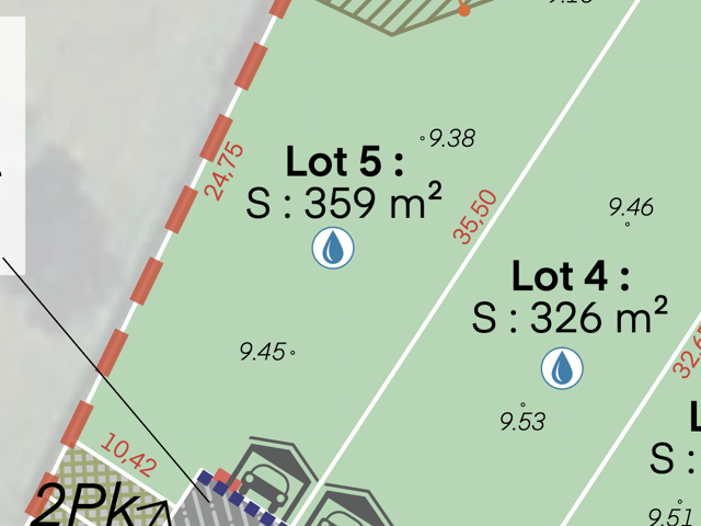 Vente Terrain à bâtir 359 m&sup2; — photo du bien