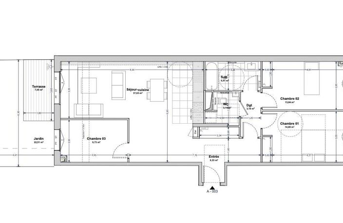 Vente Appartement 4 pièces — photo 2