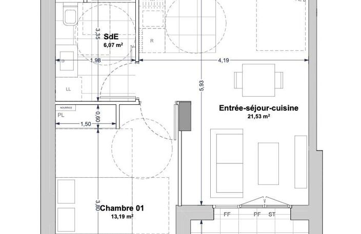 Vente Appartement 2 pièces — photo 2