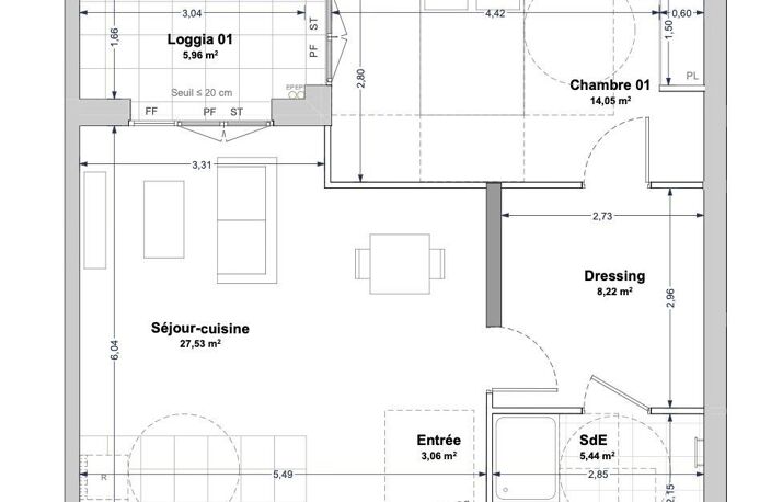 Vente Appartement 2 pièces — photo 2