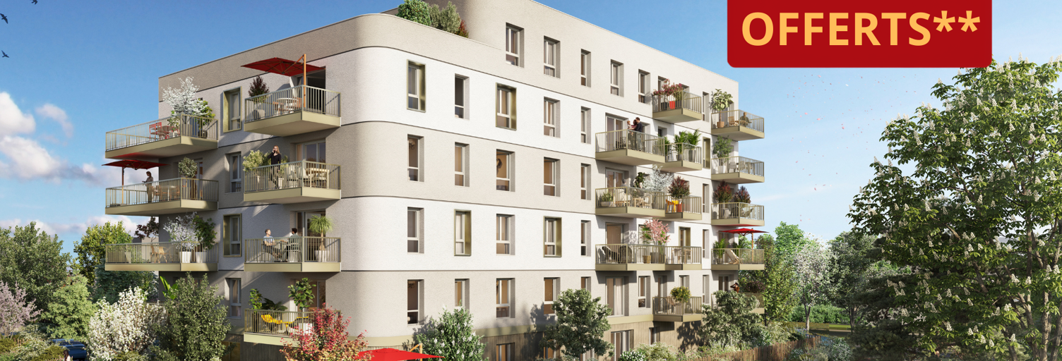 Appartement neuf T1, T2, T3, T4 Pièce 23 à 79 m² à vendre à Fleury-sur-Orne (14123)