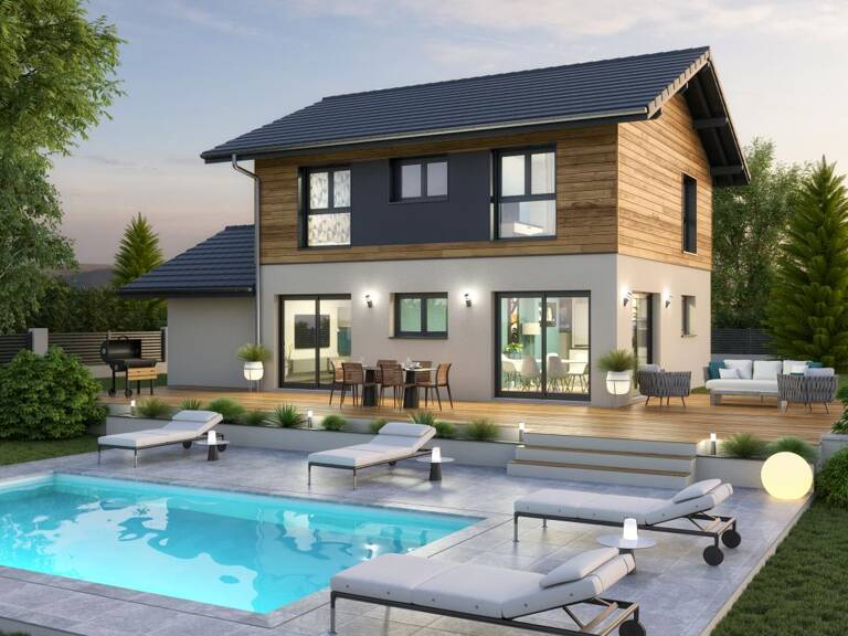 MAISON + TERRAIN LESCHERAINES — photo 1