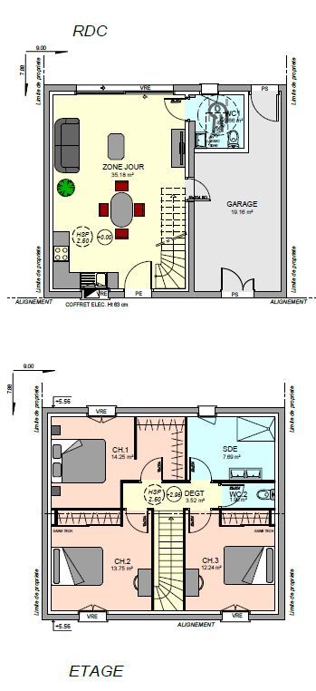 Projet de construction d'une maison 92 m² avec terrain à VILLEDOUX (17)