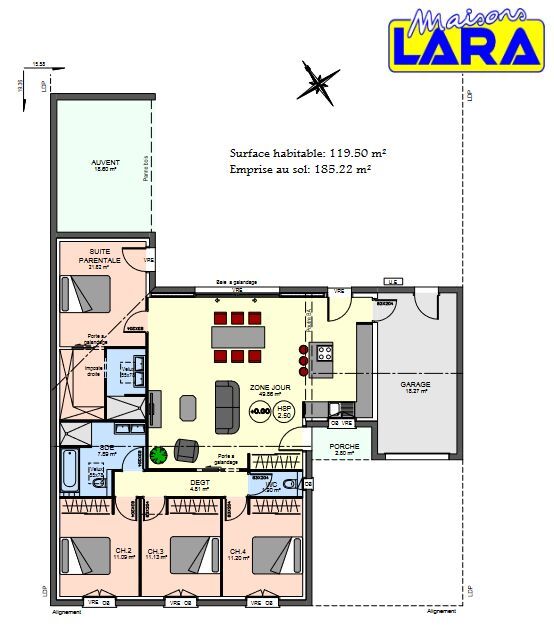 Projet de construction d'une maison  119 m² avec terrain à SAINTE-SOULLE (17)