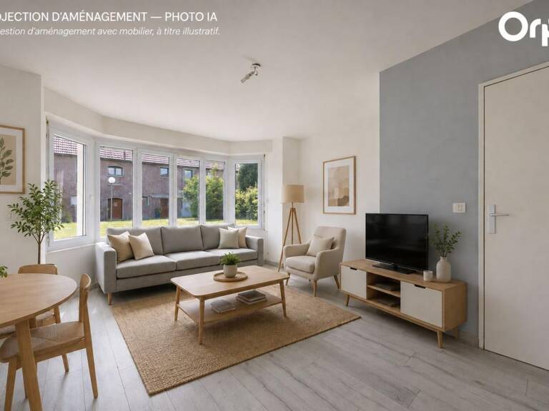 EXCLUSIVITE ORPI LENS - APPARTEMENT T3 REZ-DE-CHAUSSEE (PMR) - COURRIERES 2 Chambres | Garage + Parking + Cave | Etat Impeccable — photo 1