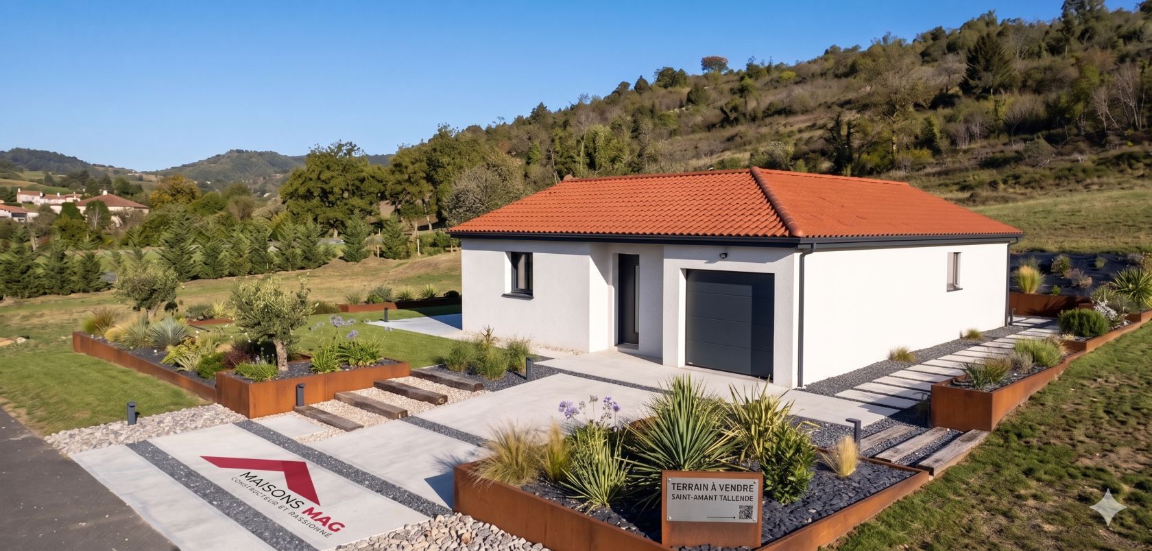 Maison Sur-Mesure + Vaste Terrain Nature à Saint-Amant-Tallende (63)