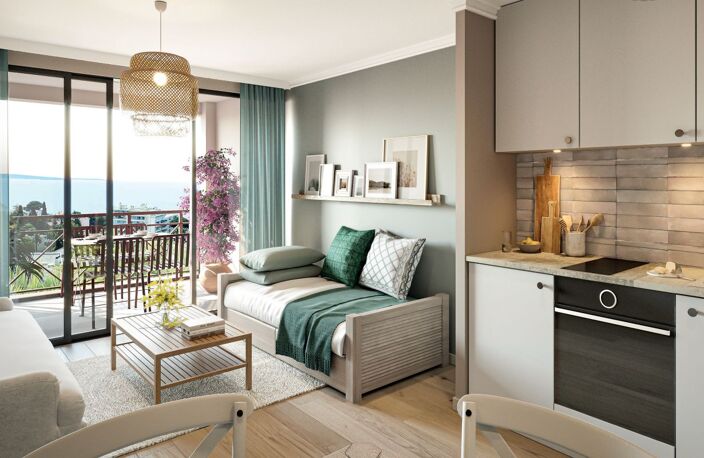 À VENDRE CANNES — Quartier de la Croix des Gardes, résidence de standing en investissement locatif, du studio au 3 pièces - Idéal placement patrimonial LMP/LMNP — photo 2