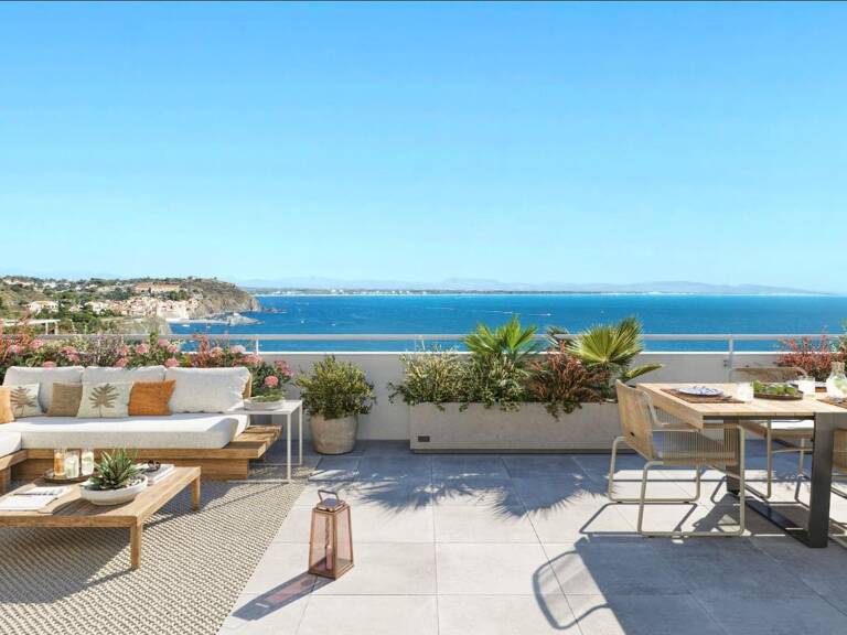 À VENDRE PORT-VENDRES — DANS RÉSIDENCE INTIMISTE NEUVE --  APPARTEMENT TYPE 2 AVEC PARKING PRIVATIF ET TERRASSE DE 12M2. PROGRAMME ÉLIGIBLE AU DISPOSITIF JEANBRUN — photo 1