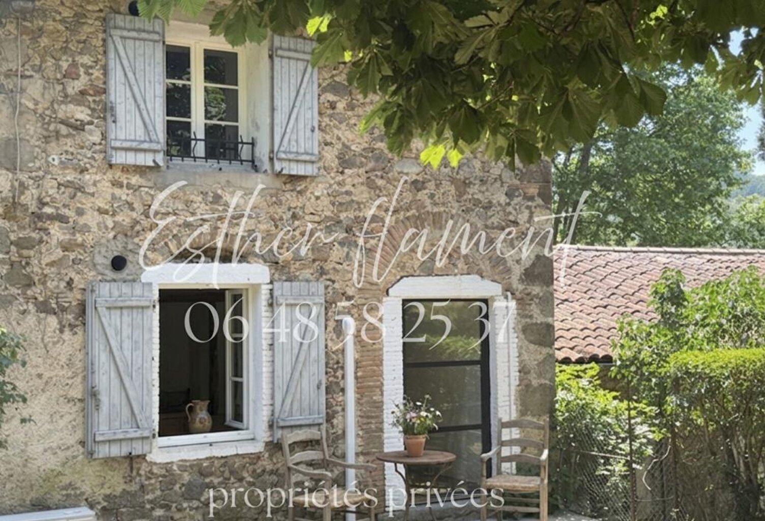 MAISON EN PIERRE, 2 HABITATIONS AVEC SOURCE et PUITS SUR 2500 m2 PROCHE ANDUZE — photo 1