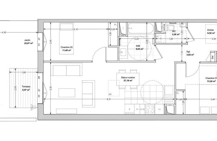 Vente Appartement 3 pièces — photo 2