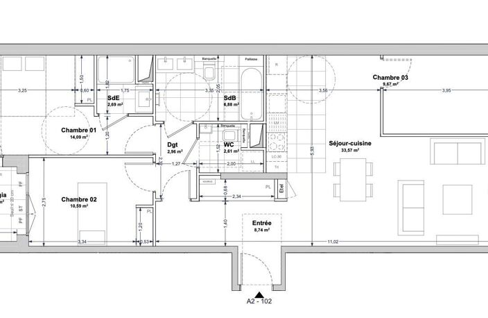 Vente Appartement 4 pièces — photo 2