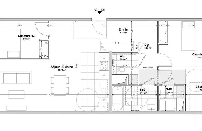 Vente Appartement 4 pièces — photo 2