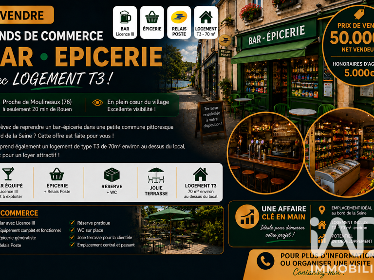 Vente Bar, Brasserie, Tabac 45 m&sup2; — photo 1