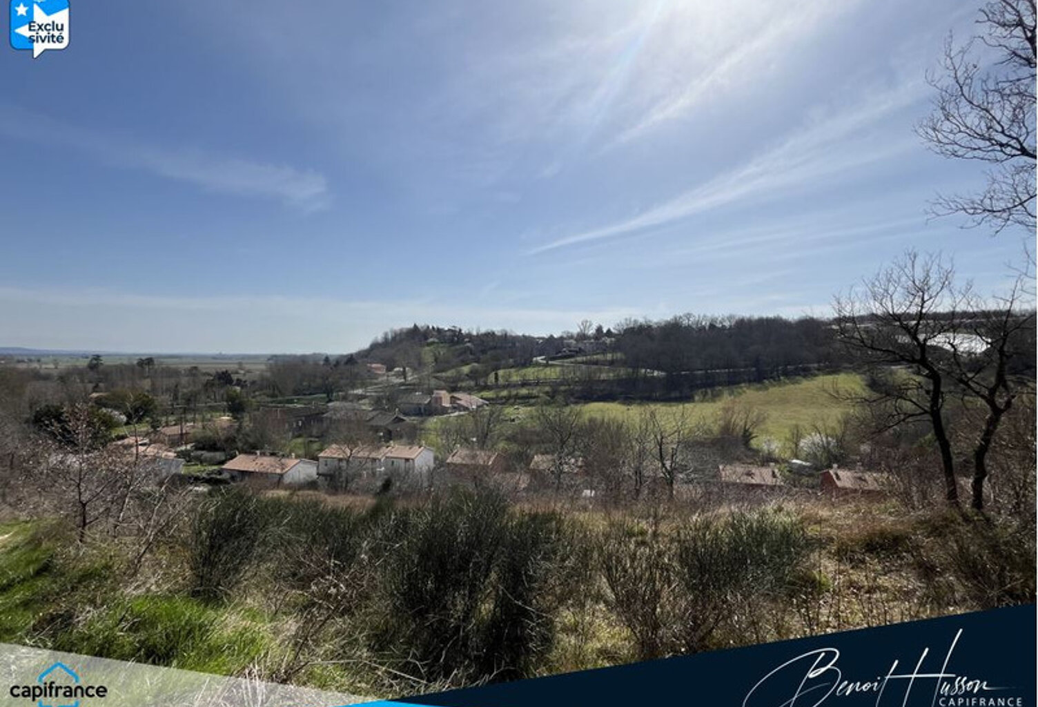 Terrain constructible de 3525m² avec vue - Hors lotissement — photo 1