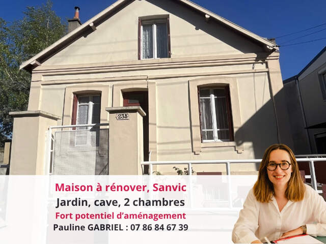 Maison à rénover, Sanvic, 77 m2, 2 chambres, jardin — photo du bien
