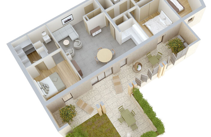 UZES 30700 APPARTEMENT NEUF T4 — photo 3