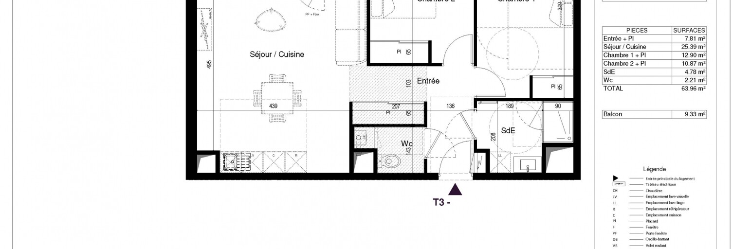 Appartement 3 Pièces 63 m² à vendre à La Rochelle (17000)