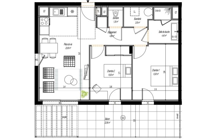 Vente Appartement 3 pièces — photo 5