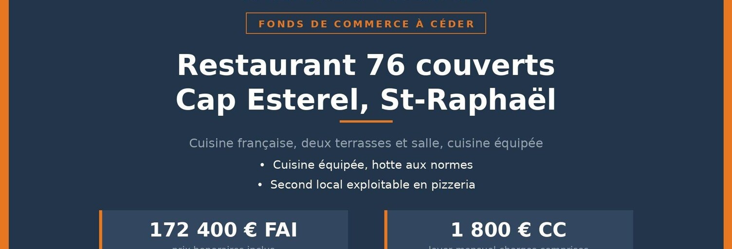 Commerce 3 Pièces 90 m² à vendre à Saint-Raphaël (83530)