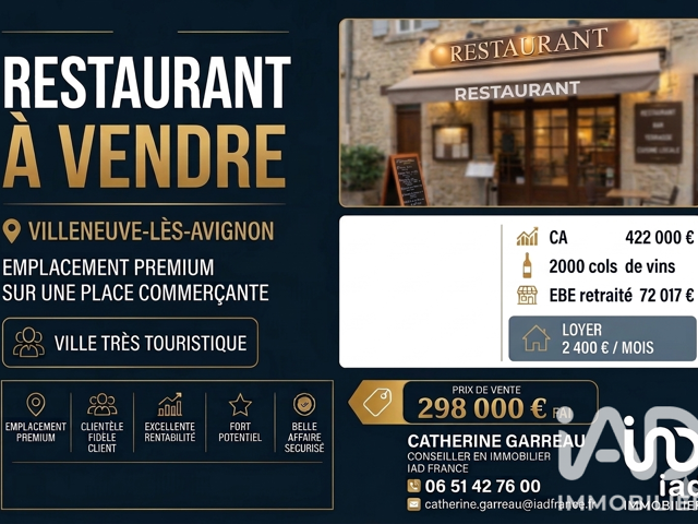 Vente Restaurant 64 m&sup2; — photo du bien