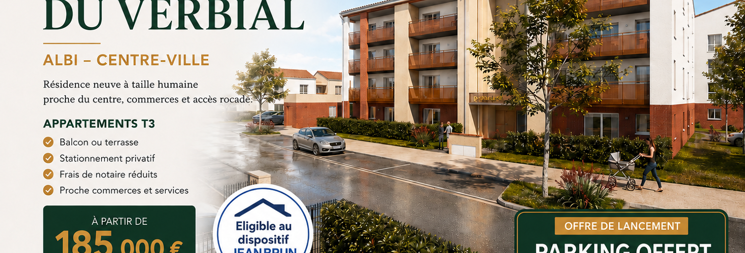 Appartement 3 Pièces 55 m² à vendre à Albi (81000)