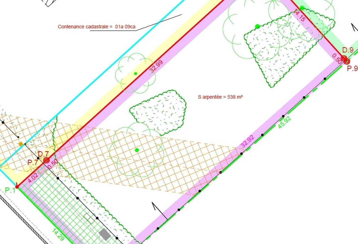 Vente Terrain 538 m&sup2; — photo 1
