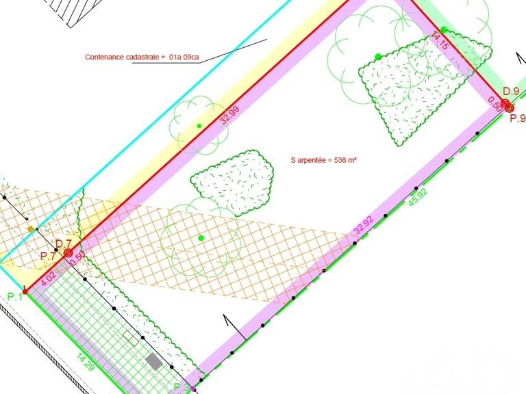 Vente Terrain 538 m&sup2; — photo 1