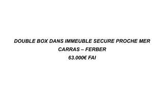 Garage   m² à vendre à Nice (06200)