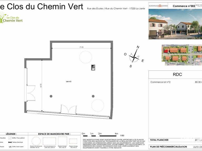 Vente Murs commerciaux 80 m&sup2; — photo 1