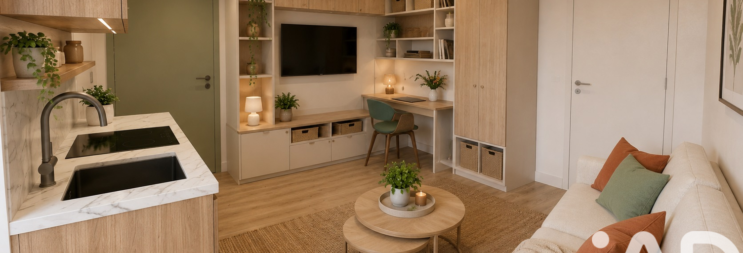 Appartement 1 Pièce 18 m² à vendre à Villeurbanne (69100)