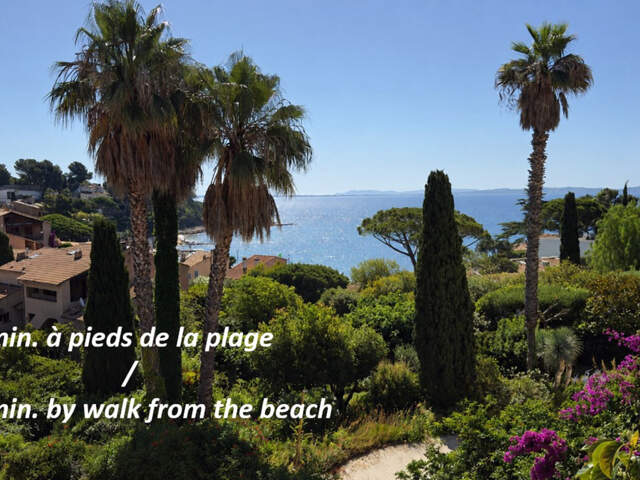 CARQUEIRANNE – LE PRADON – 293 m² – VUE MER – PLAGE À PIED – 2 HABITATIONS — photo du bien