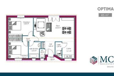 Maison 4 pièces 210600 €