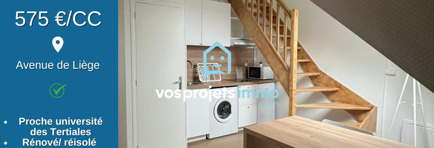 Appartement 2 Pièces 34 m² à louer à Valenciennes (59300)