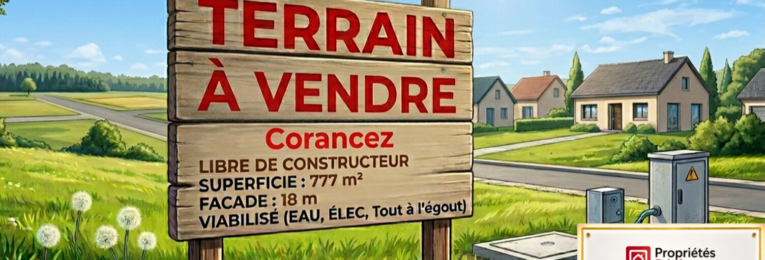 Terrain  777 m² à vendre à Corancez (28630)