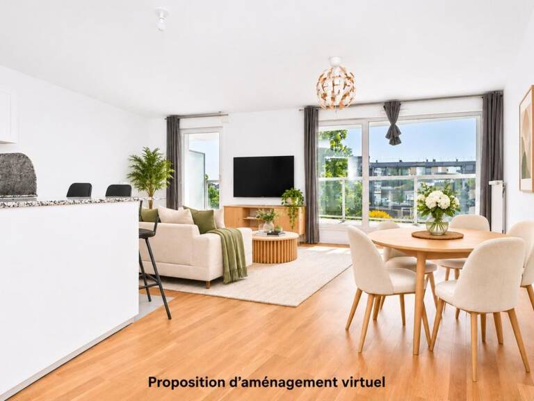 BAGNEUX - IMMEUBLE DE STANDING 2016 - 3P - 65,36 M² - 2 TERRASSES - CAVE - 2 PARKING SOUS-SOL — photo 1