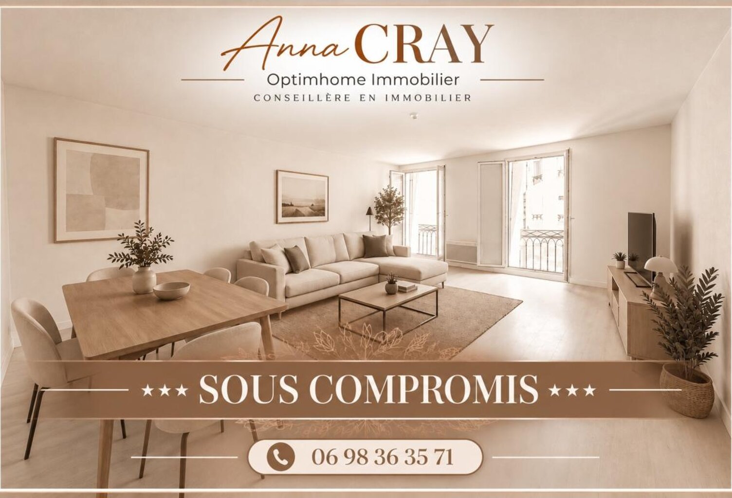 CLERMONT-L’HÉRAULT (34800) – APPARTEMENT 4 PIÈCES – 3 CHAMBRES – SÉJOUR 30M² – EXPOSITION SUD-EST – DPE B — photo 1