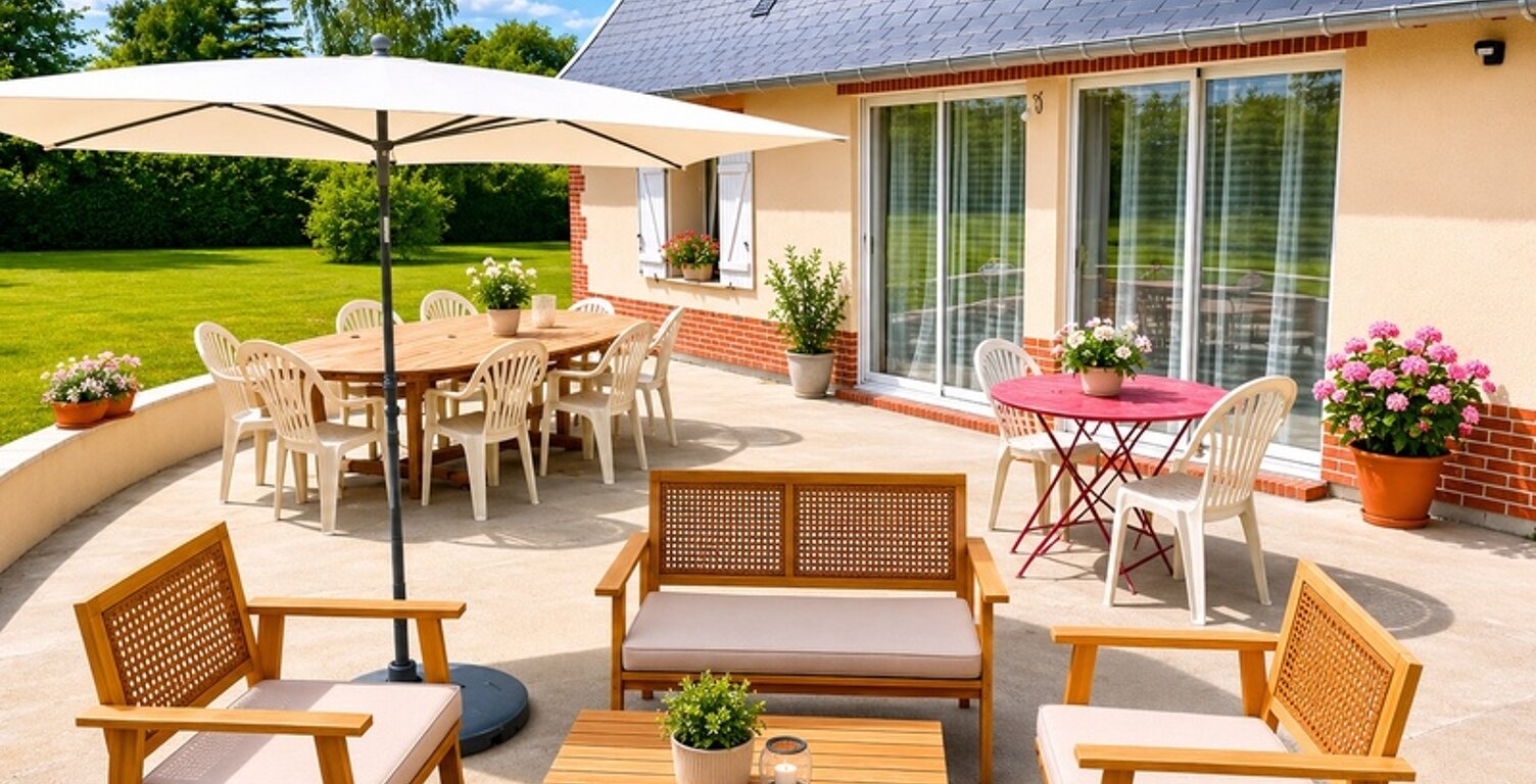 Maison normande rénovée à vendre proche Bernay – Longère de 166 m² avec 4 chambres — photo 1