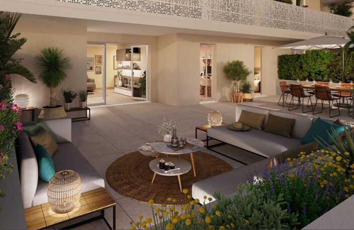 Palm Square – Appartements du studio au 4 pièces avec espaces extérieurs, au cœur de Saint-Laurent-du-Var — photo 2