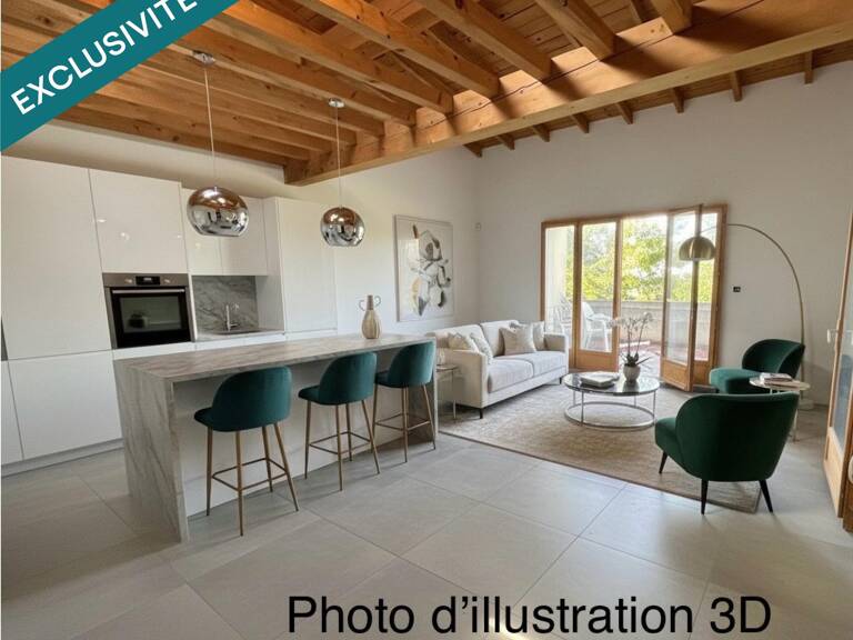 Maison mitoyenne coeur de village avec jardinet + terrasse et grand garage — photo 1