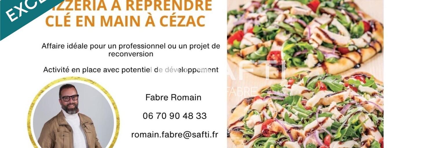 Commerce 1 Pièce 36 m² à vendre à Cézac (33620)