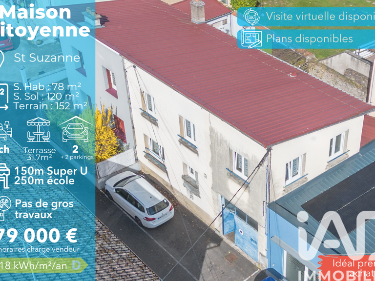 Vente Maison/villa 4 pièces — photo 1