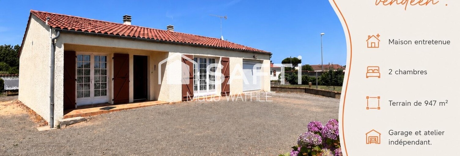 Maison 3 Pièces 76 m² à vendre à Saint-Hilaire-la-Forêt (85440)