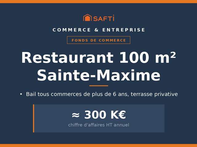 Restaurant Sainte-Maxime, EBE retraité 50 K€ — photo du bien