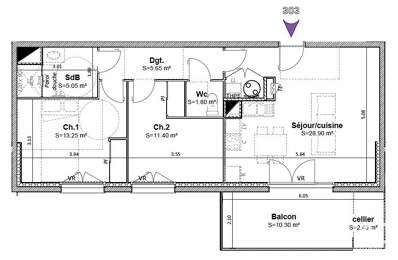 Vente Appartement 3 pièces — photo du bien