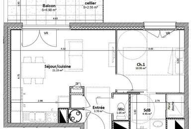 Appartement 2 pièces 175000 €