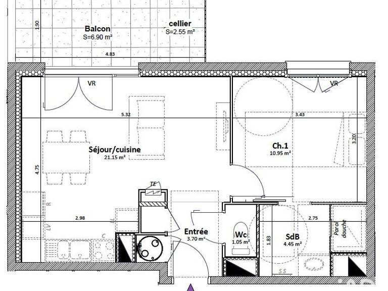 Vente Appartement 2 pièces — photo 1