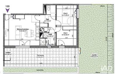 Vente Appartement 3 pièces — photo du bien