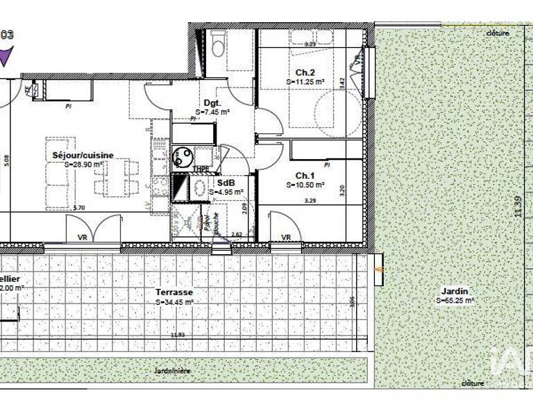 Vente Appartement 3 pièces — photo 1