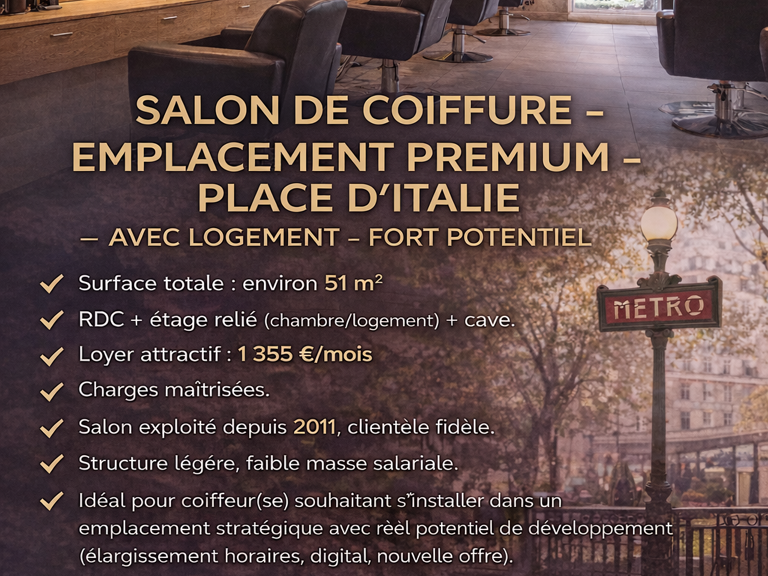 Vente Esthétique, Coiffure 51 m&sup2; — photo 1
