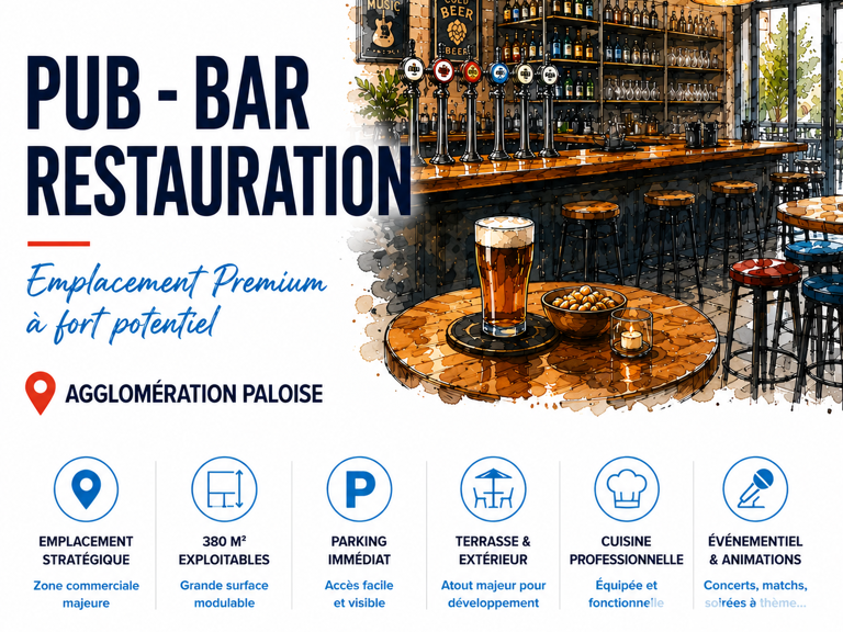 Vente Bar, Brasserie, Tabac 380 m&sup2; — photo 1